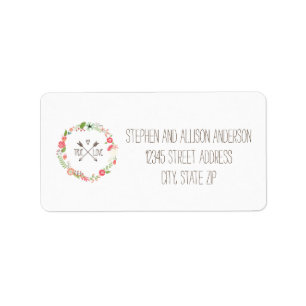 Floral Wreath - Address Labels