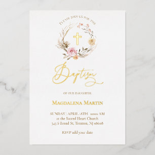floral wreath Baptism