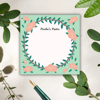 Floral Wreath – Botanical Greenhouse Sticky Notes
