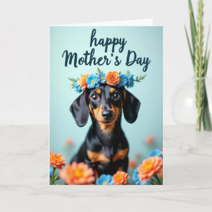 Floral Wreath Canine Card