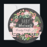 FLORAL WREATH CHALKBOARD | BABY SHOWER INVITATION<br><div class="desc">FLORAL WREATH CHALKBOARD | BABY SHOWER INVITATION</div>
