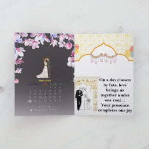 "Floral Wreath Greeting Card