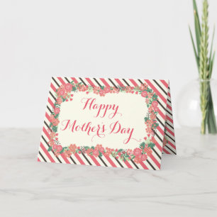 Floral Wreath Happy Mother's Day Card