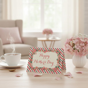 Floral Wreath Happy Mother's Day Card