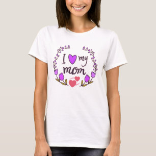 Floral Wreath Mother’s Day Graphic T-Shirt