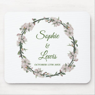Floral Wreath Mouse Pad