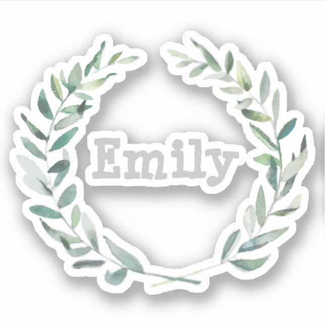 Floral wreath personalized (Front)