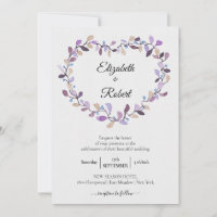 Floral Wreath | Violet Pink Foliage Wedding