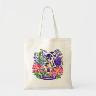 Floral Wrestling Wrestler Purple Pink Sports Gift Tote Bag
