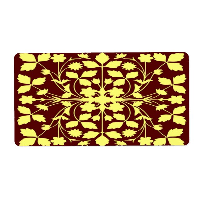 Floral yellow and brown (Front)