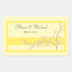 Floral yellow -Wedding Seal