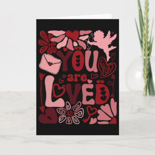 Floral You Are Worthy Beautiful Loved Enough Bible Card