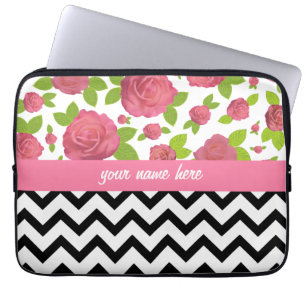 Floral & Zigzag Mixed Prints Electronics Bag