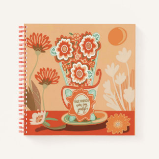 FloralDesign In Unique Style Spiral Notebook