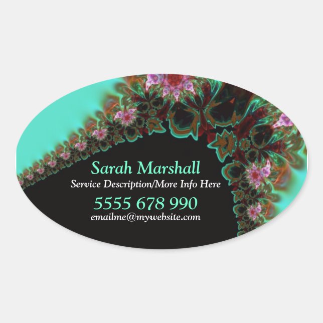 Floralia Lace Artistic Label Sticker (Front)