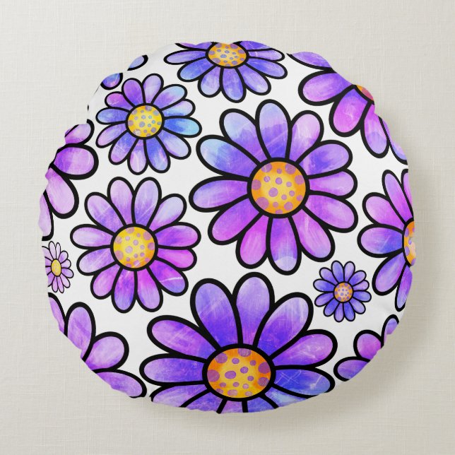 Floralness Round Cushion (Front)