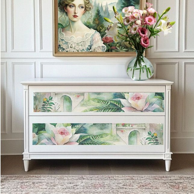 Florals and Castle Decoupage Tissue Paper (Creator Uploaded)