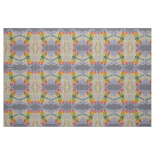 Florals and Dragonflies Fabric