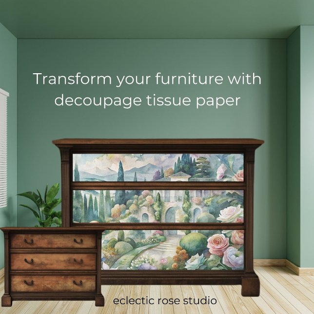 Florals and Villa Decoupage Tissue Paper (Creator Uploaded)