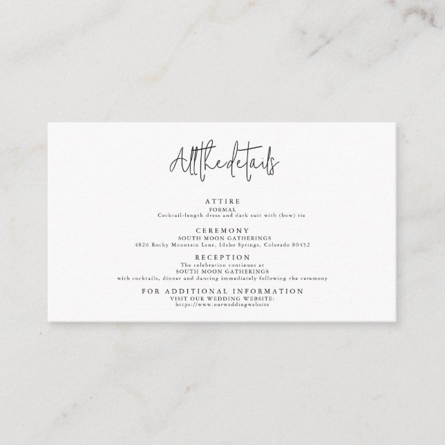 Florals blue budget blue and white invitation (Front)