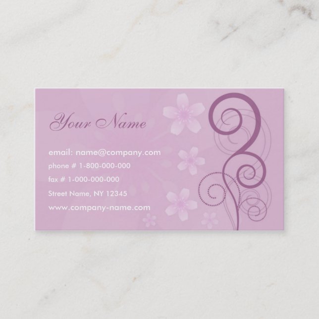 Florals Business Card (Front)
