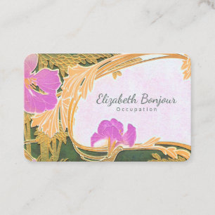 Florals PAPER, SHAPE & SIZE OPTIONS - European Business Card