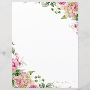 Florals Pink Elegant Customisable 