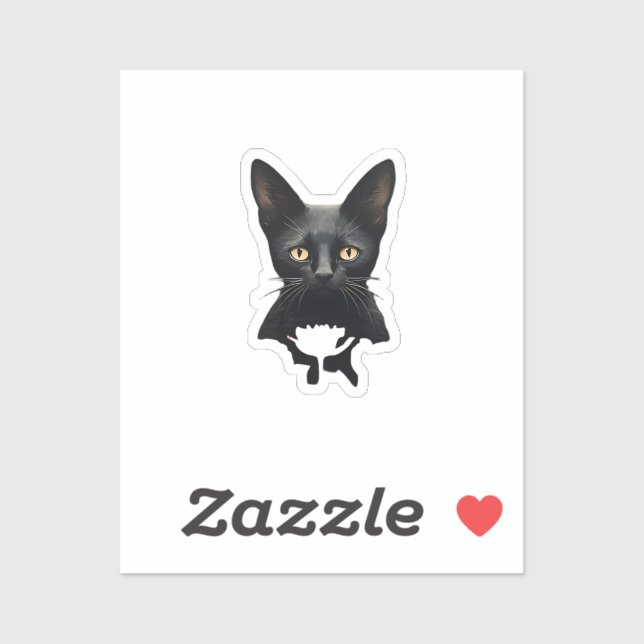 Florals Whimsigoth Gothic Style Kitty And Poppies  (Sheet)