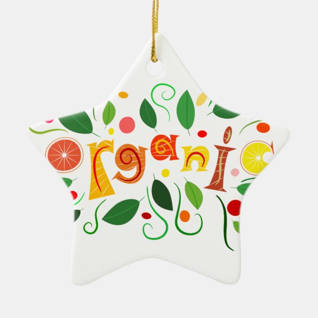 Floramentina - organic art ceramic tree decoration (Front)