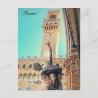 Florance-Piazza della Signoria Postcard