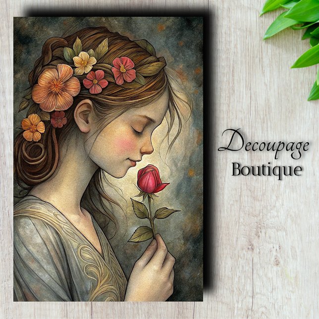 Flora's Whisper Decoupage Tissue Paper (Flora's Whisper Decoupage Tissue Paper)