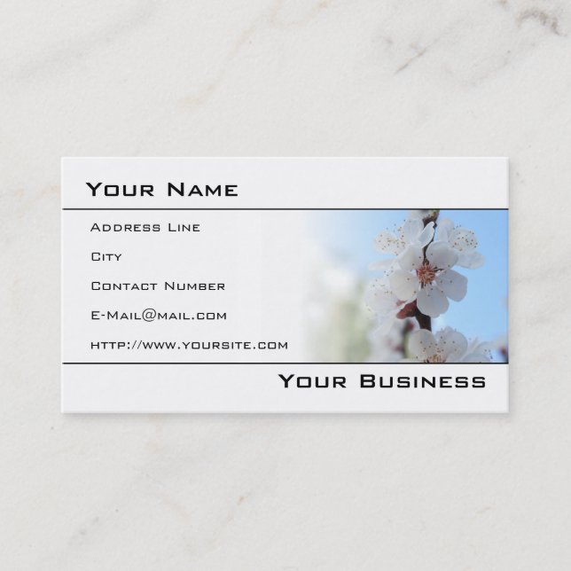 Floreal Elegant Business Card (Front)