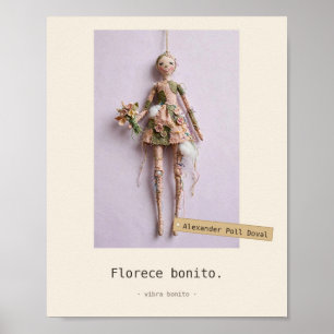 Florece bonito — Juguetes de Tela Poster