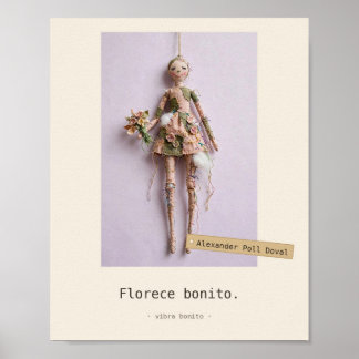 Florece bonito — Juguetes de Tela Poster