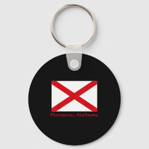 Florence Alabama Usa State Flag Souvenir Key Ring