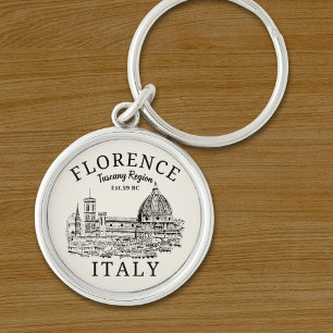 Florence and Tuscany’s Rustic Elegance Key Ring