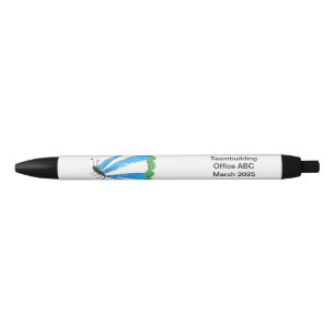 Florence Black Trim Pen