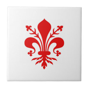 Florence city flag Italy symbol Tile