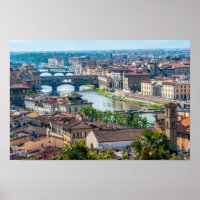 Florence cityscape - Ponte Vecchio over Arno river