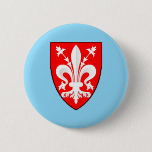 Florence Coat of Arms 6 Cm Round Badge