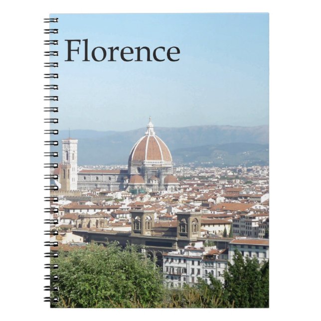 Florence Duomo from Michelangelo Square (new-St.K) Spiral Notebook (Front)