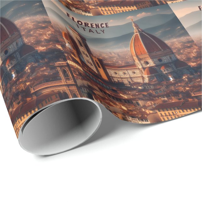 Florence Duomo Santa Maria del Fiore Italy Travel Wrapping Paper (Roll Corner)