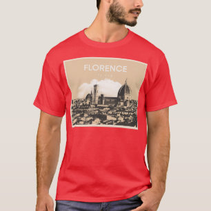 Florence Firenze City Cathedral Art T-Shirt