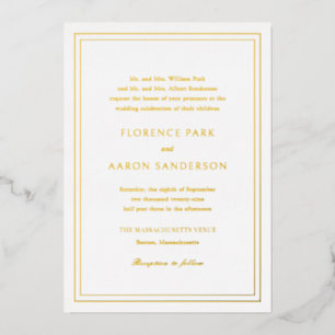Florence Gold Elegant Wedding