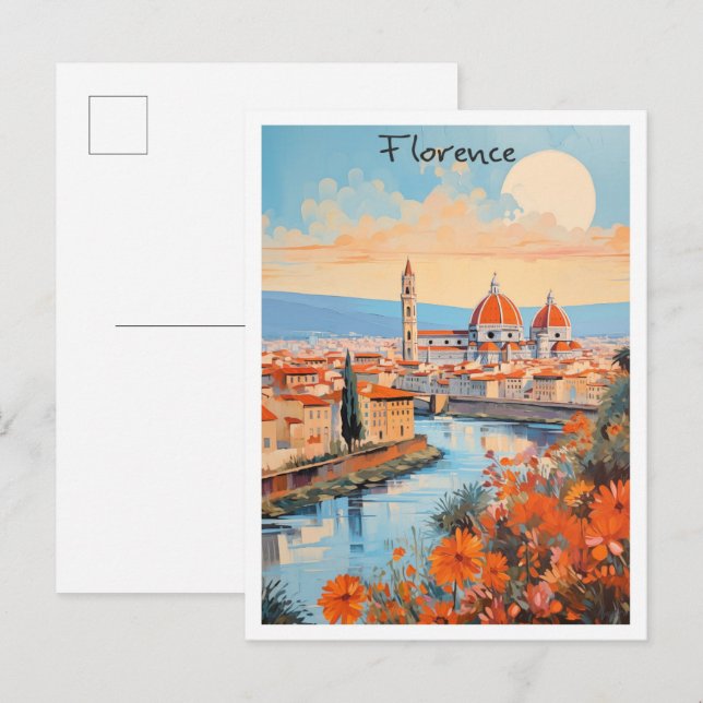Florence Italy Art Travel  Postcard (Front/Back)