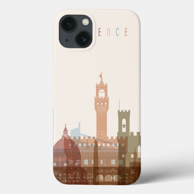Florence, Italy | City Skyline Case-Mate iPhone Case (Back)