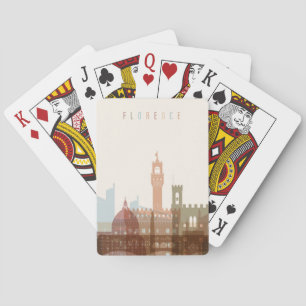Florence, Italy City Skyline Playing Cards