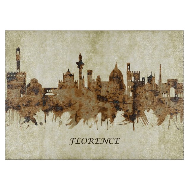 Florence Italy Cityscape Cutting Board (Front)