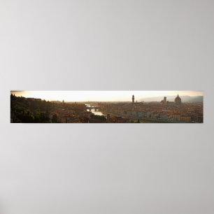 Florence Italy during sunset Poster