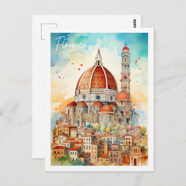 Florence Italy Famous Travel Place Postcard (Front/Back)